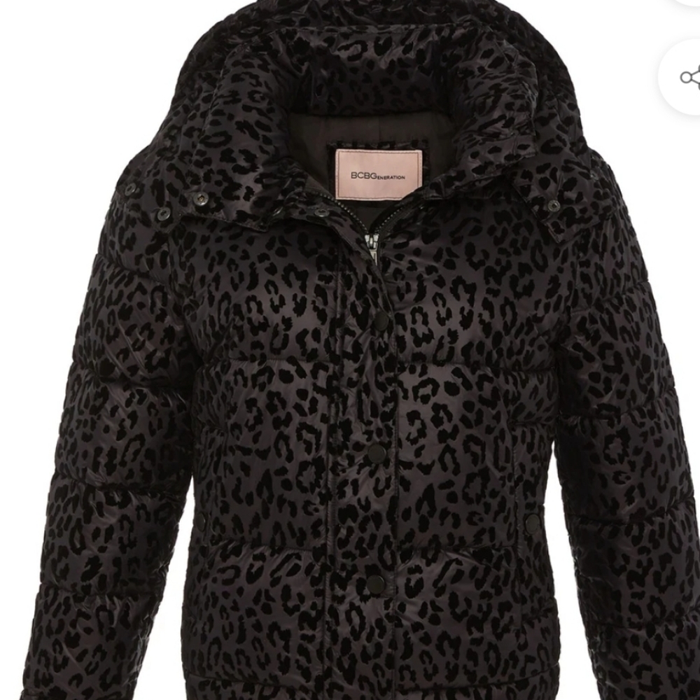 BCBG Generation Hooded Midweight Puffer Jacket S - Picture 7 of 13